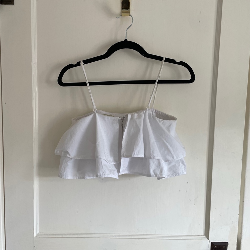 Cropped Ruffle Bandue/Tank Top - Picture 4 of 5